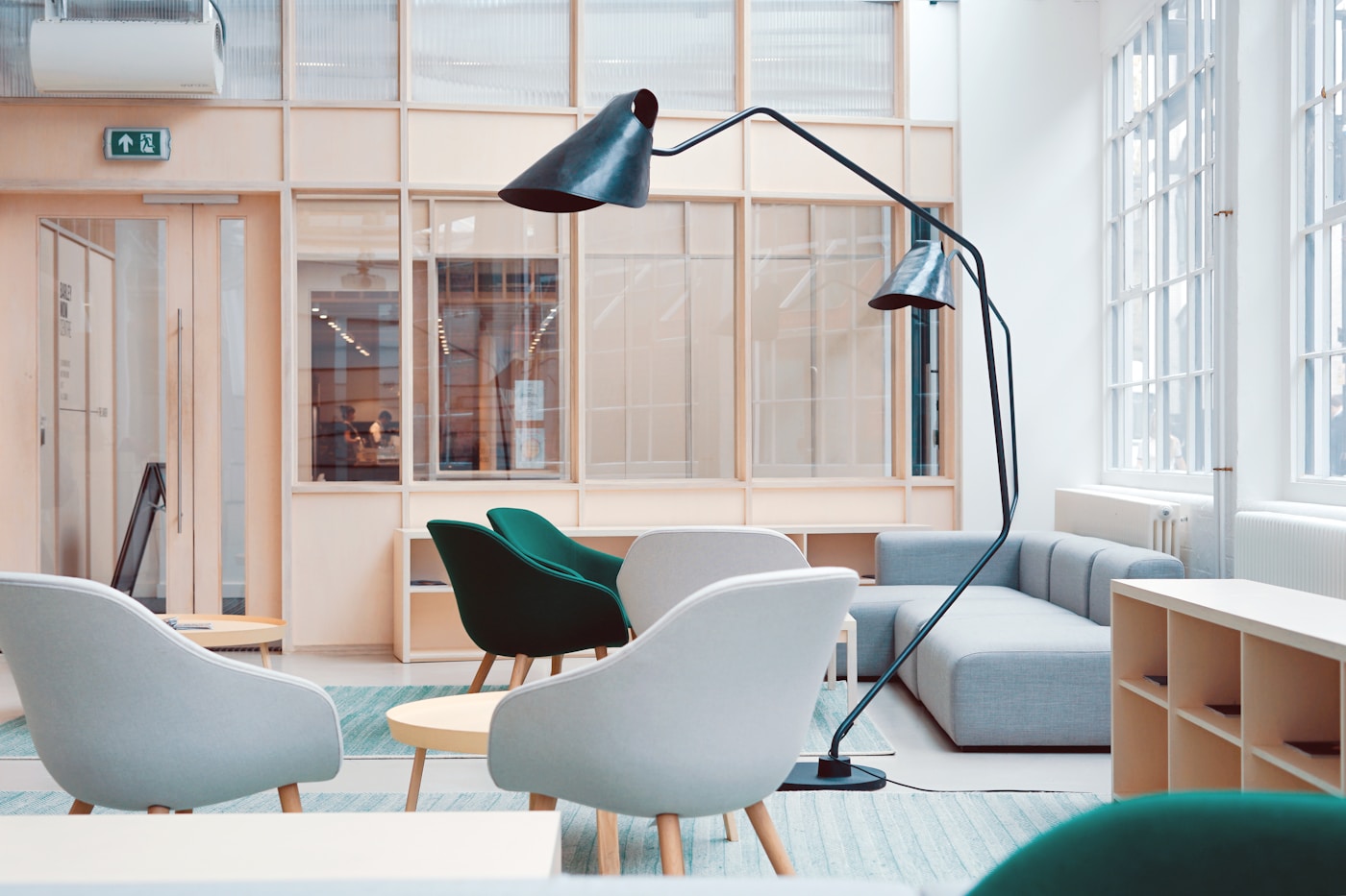 Team workspace with a calm atmosphere